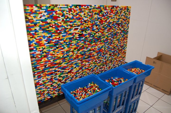 wall made of legos